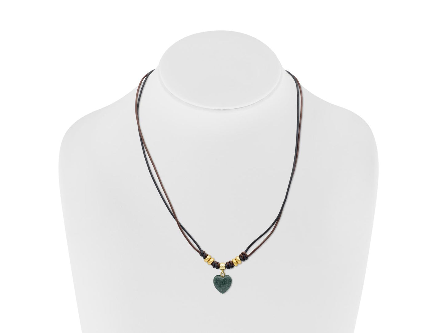 Lavender Jade Heart Necklace