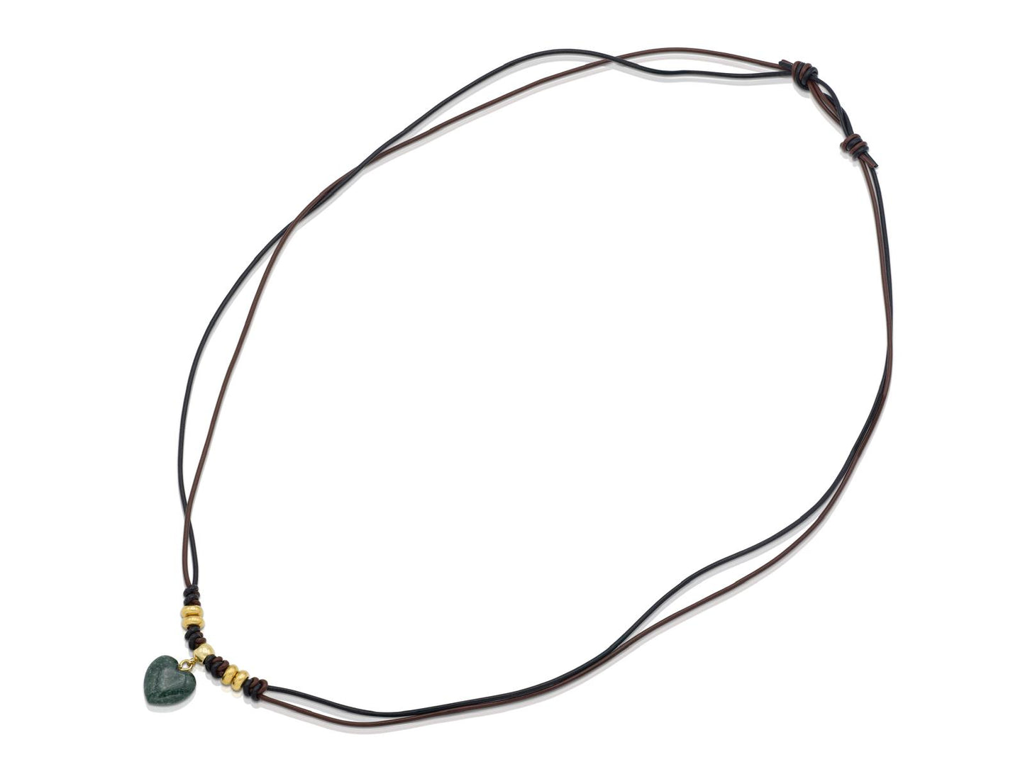 Lavender Jade Heart Necklace