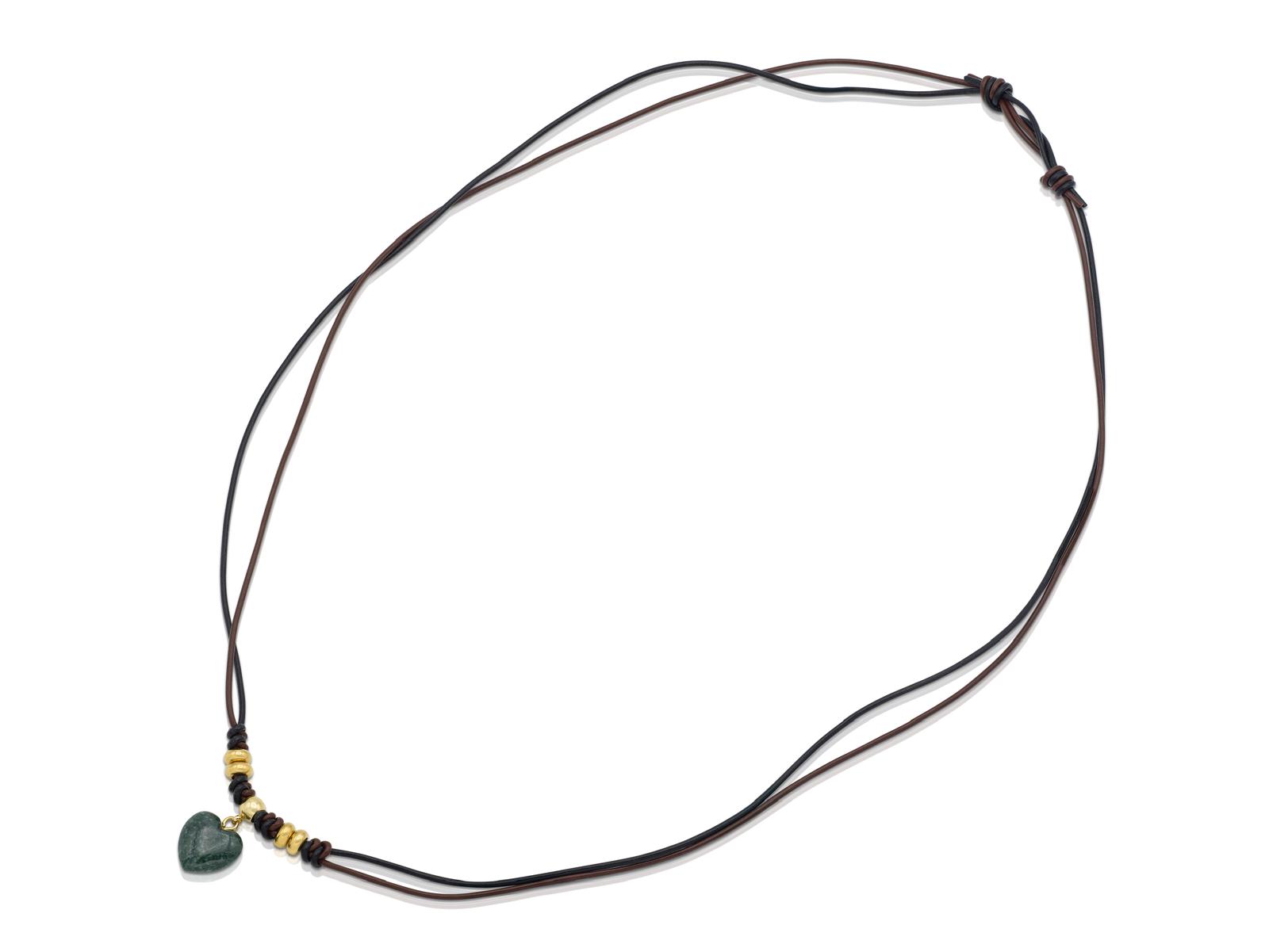 Lavender Jade Heart Necklace
