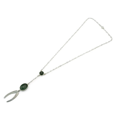 Quetzal Necklace "Green Gold